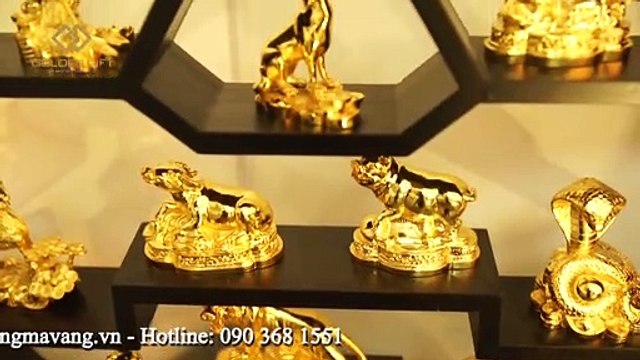 Linh vật Rắn phong thuỷ mạ vàng 24K - Golden Gift Việt Nam