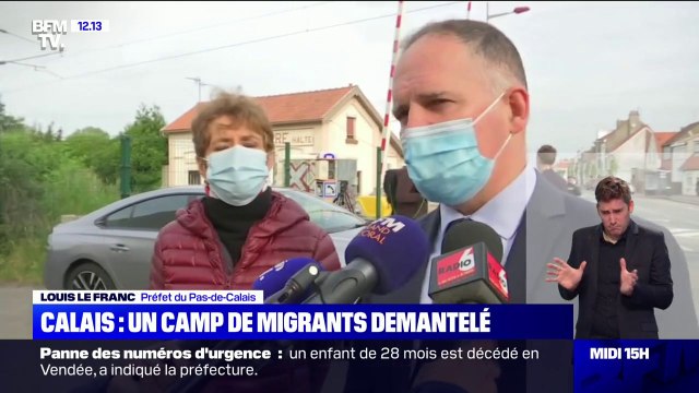 Nous sommes en train d'évacuer : le préfet du Pas-de-Calais évoque le démantèlement d'un camp de migrants à Calais