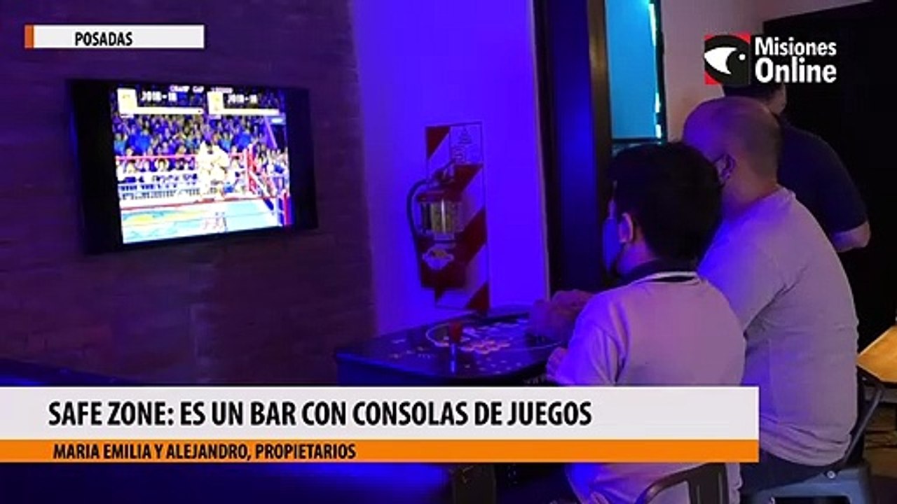 Safe Zone es un bar con consolas de juegos
