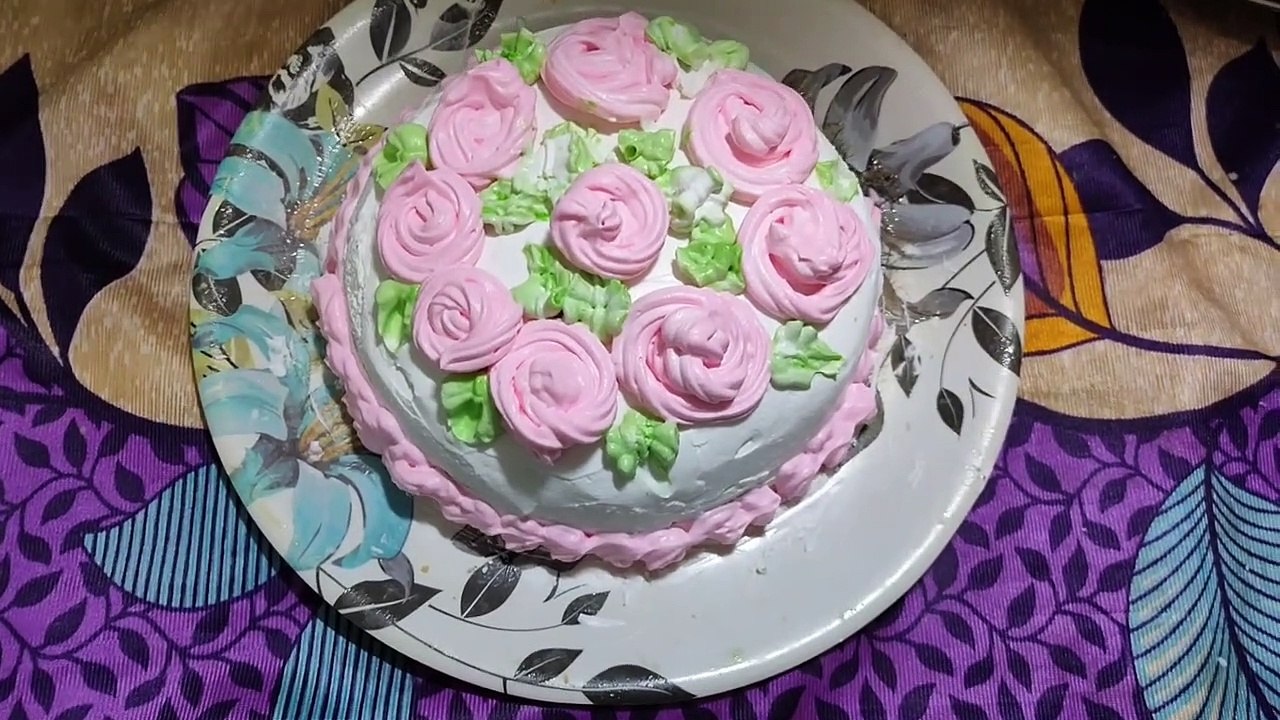 How to make Eggless Vanilla Cake without oven and beater__ simple method for vanilla cake