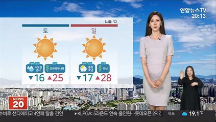 [날씨] 주말 맑고 기온 올라…갈수록 더워져
