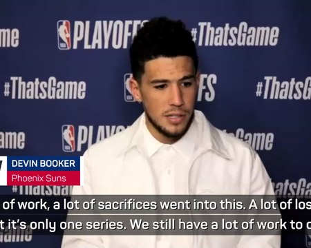 Booker pleased to break Suns' playoff drought, but still 'work to do'