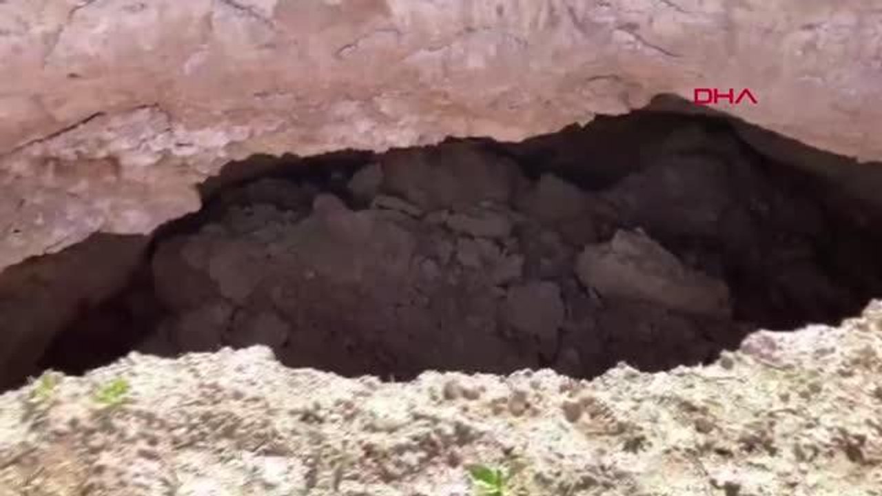 KONYA 25 METRE ÇAPINDA 15 METRE DERİNLİĞİNDE OBRUK OLUŞTU