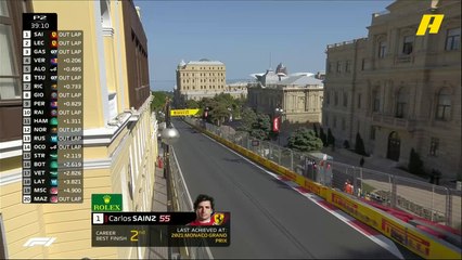 ساينز يتألق في التجارب الحرة الثانية بأذربيجان