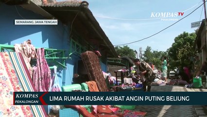 Lima Rumah Rusak Akibat Angin Puting Beliung