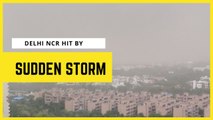 Delhi NCR hit by sudden storm, pre monsoon showers change weather | Oneindia News