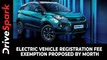 Electric Vehicle Registration Fee Exemption Proposed By MoRTH: Here Are All Details