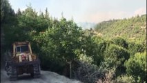 ADANA - Orman yangınına havadan ve karadan müdahale ediliyor