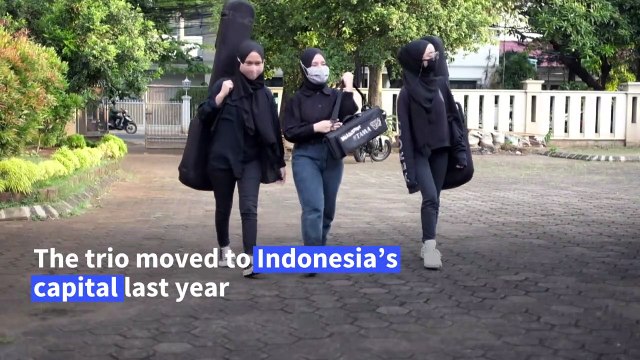 Indonesia's hijab headbangers trade village life for metal heaven