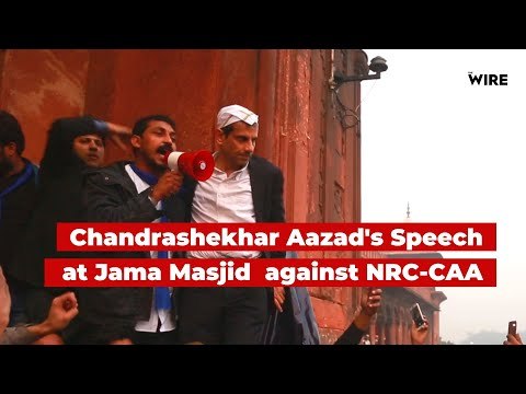 Chandrashekhar Aazad's Speech at Jama Masjid Leaves Protestors Electrified | Bhim Army | The Wire