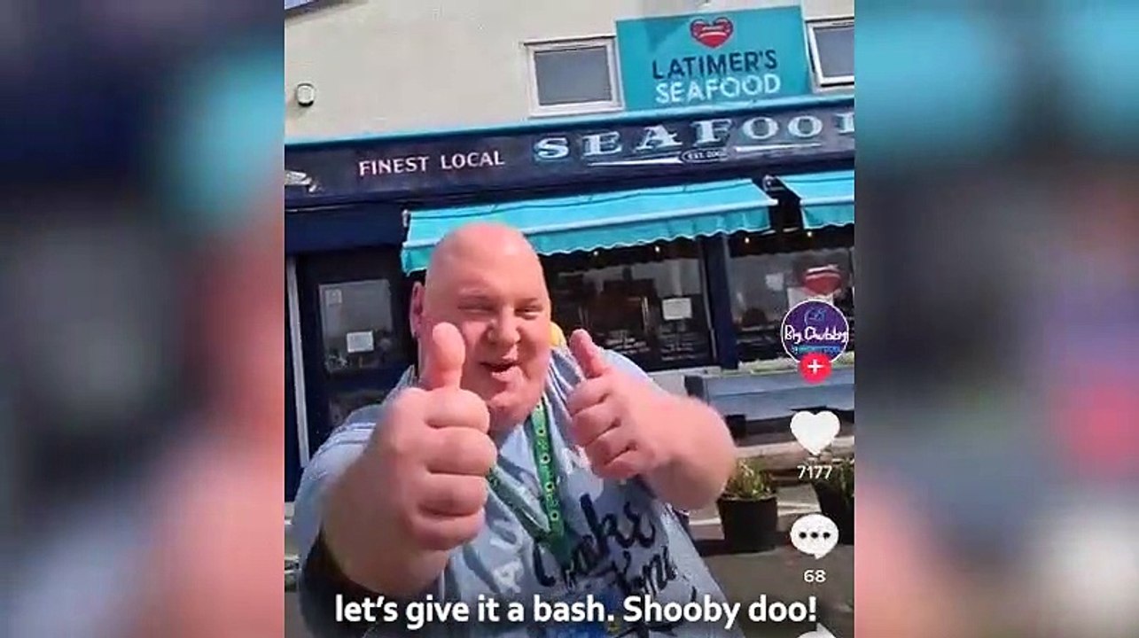 TikTok star Big Chubby visits South Shields