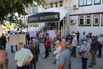TUNCELİ'DE KÖYLÜLERDEN 'KATI ATIK TESİSİ' PROJESİNE TEPKİ