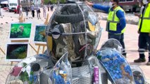 BURSA - Dalgıçlar denizde çöp temizliği yaptı
