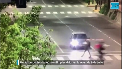 Un automovilista baleó a un limpiavidrios en la Avenida 9 de Julio
