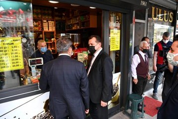 Balıkesir'de Başkan Yılmaz ve Vali Şıldak esnafı ziyaret etti