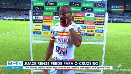 Juazeirense é derrotado pelo Cruzeiro na partida pela Copa do Brasil