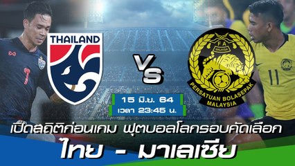ไทย - มาเลเซีย : พรีวิวก่อนเกมฟุตบอลโลกรอบคัดเลือก โซนเอเชีย รอบสอง กลุ่มจี