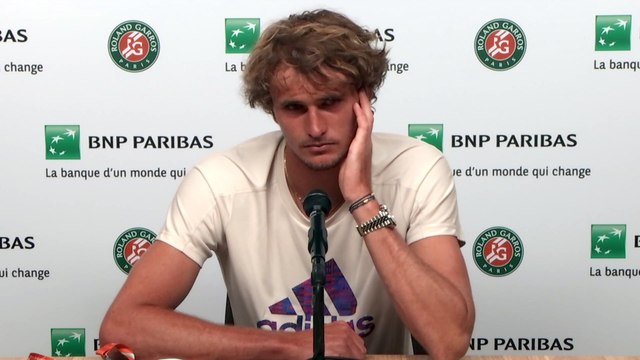 Roland-Garros 2021 - Alexander Zverev : I don't know if we're misunderstood or not but a lot of things are taken out of context from us because people need to sell a story