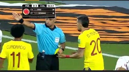 Red Card - 59' Munoz D., Colombia