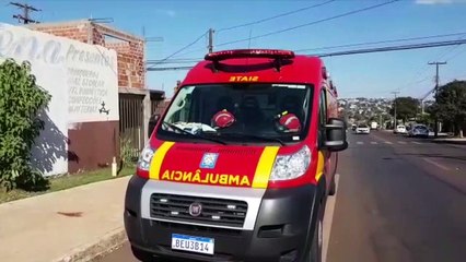 Motociclista de 26 anos fica ferida em acidente no Bela Vista