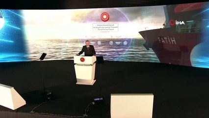 Cumhurbaşkanı Erdoğan, "Fatih Sondaj gemisi Amasra 1 kuyusunda 135 milyar metreküp yeni bir doğalgaz keşfi daha yaptı"