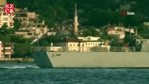 İngiliz Savaş Gemisi 'HMS Trent' İstanbul Boğazı'ndan geçti