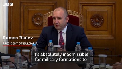 yt1s.com - US troops accidentally raid Bulgarian sunflower oil factory  BBC News