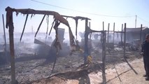 Son dakika haber... Irak'ta Ezidi göçmenlerin kaldığı kampta yangın çıktı