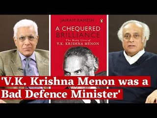 'Nehru Should've Never Made V.K. Krishna Menon the Defence Minister': Jairam Ramesh on his New Book