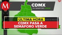 CdMx pasa a semáforo verde por covid; _gracias al esfuerzo de todos_, dice Sheinbaum