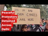 Peaceful Protestors Detained in Delhi, Bengaluru, Mobile Services Suspended in Delhi | CAA Protests