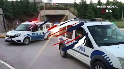 Boş arazide alkol alan şahıslar polis ekiplerine saldırdı