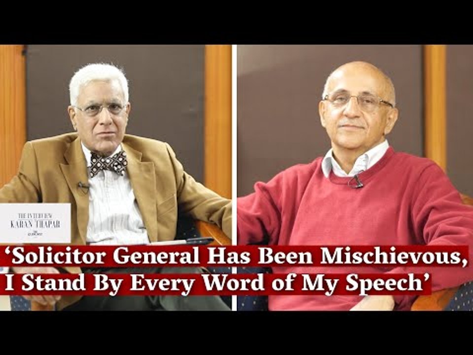 ‘Solicitor General Has Been Mischievous, I Stand By Every Word of My Speech’: Harsh Mander