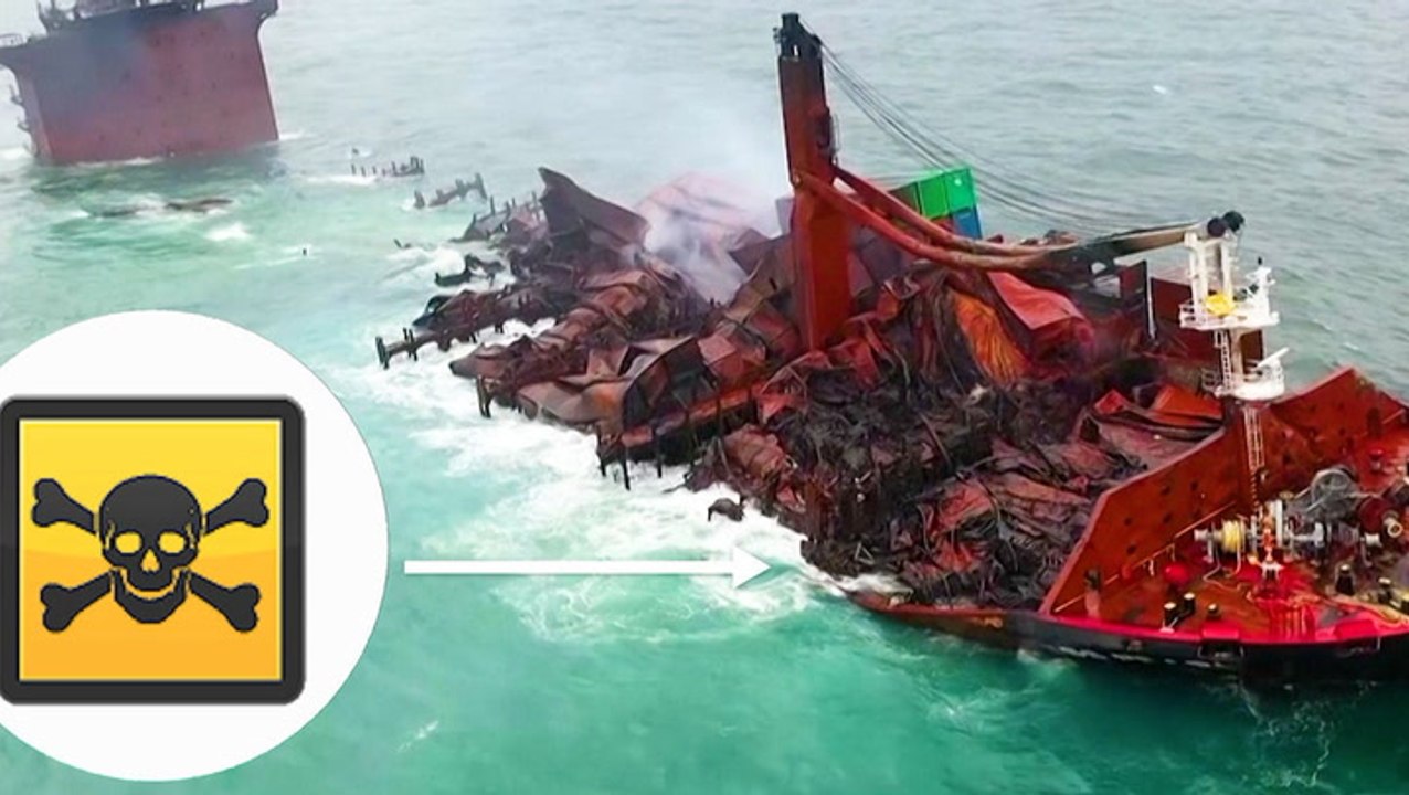Thousands of pounds of tiny plastic pellets are blanketing Sri Lanka's shores after a vessel caught fire and sank into the Indian Ocean