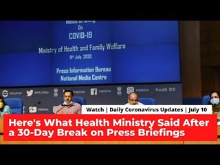 After a 30-day Break, Health Ministry Briefs Country on Covid; National Tally Nears 8 Lakh