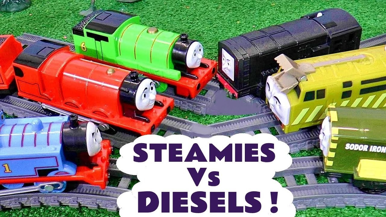 Thomas the Tank Engine Steamies versus Diesels Full Episodes English with the Funny Funlings in these Family Friendly Toy Trains Story Videos for Kids from Kid Friendly Family Channel Toy Trains 4U