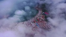 Chinese island shrouded in fog