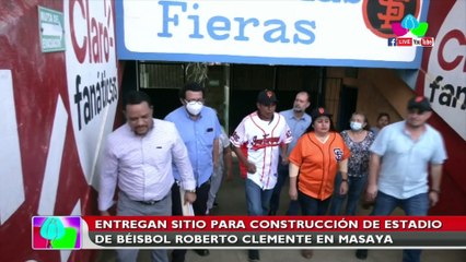 Entregan sitio para construcción de Estadio de Béisbol Roberto Clemente en Masaya