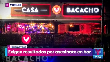 Exigen justicia para los jóvenes asesinados en un bar de Cuernavaca
