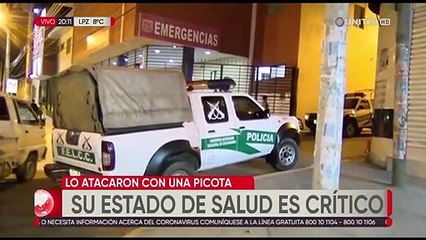 Joven de 28 años que llegaba a su casa fue atacado con una picota por dos hombres