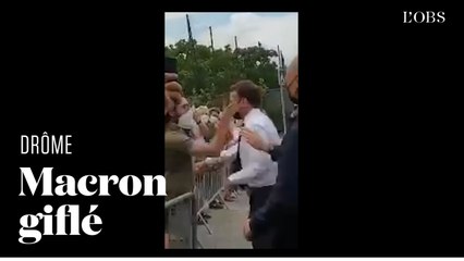 Emmanuel Macron giflé lors de son déplacement dans la Drôme