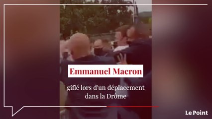 Emmanuel Macron giflé par un homme dans la Drôme
