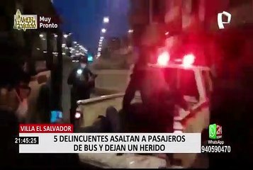 VES: asalto a bus de transporte público dejó un pasajero herido de bala