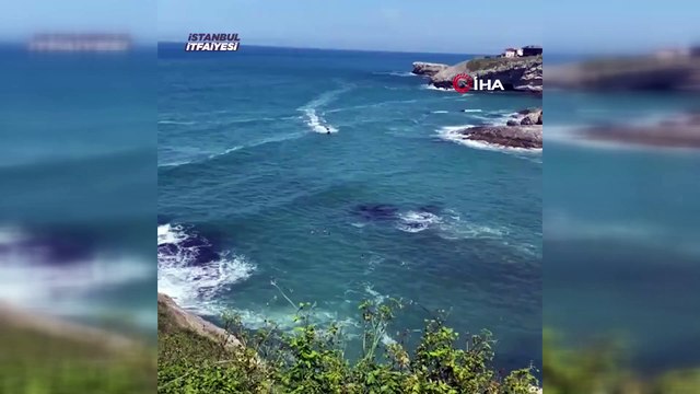 Şile'de boğulma tehlikesi geçiren 5 kişiyi itfaiye kurtardı