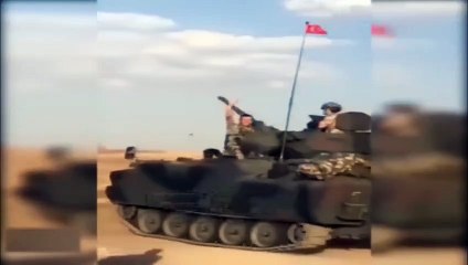 Tanklar Suriye'ye mehter marşı ile uğurlandı