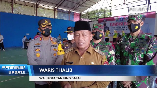 Dukung Program Pemerintah, Polres Tanjung Balai Gelar Vaksinasi Covid-19