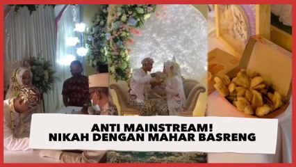 Anti Mainstream! Nikah dengan Mahar Basreng, Langsung Disantap di Pelaminan