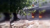 Antalya'da korkutan müstakil ev yangını
