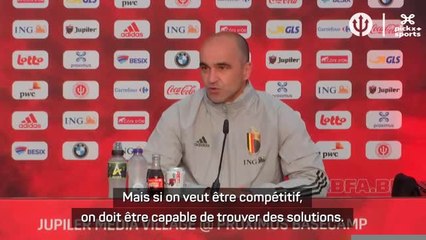 Belgique - Martinez : "Nous avançons petit à petit"