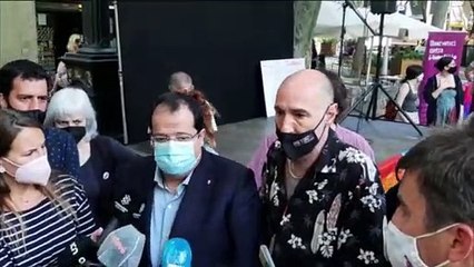 El conseller d'Interior, Joan Ignasi, en l'acte contra la LGTBIFòbia a Barcelona